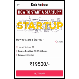 How To Start A Startup course By Dr. Vivek Bindra Si